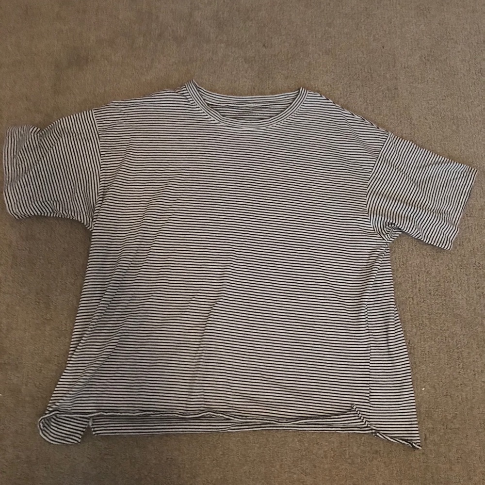 black and white striped shirt (AE)